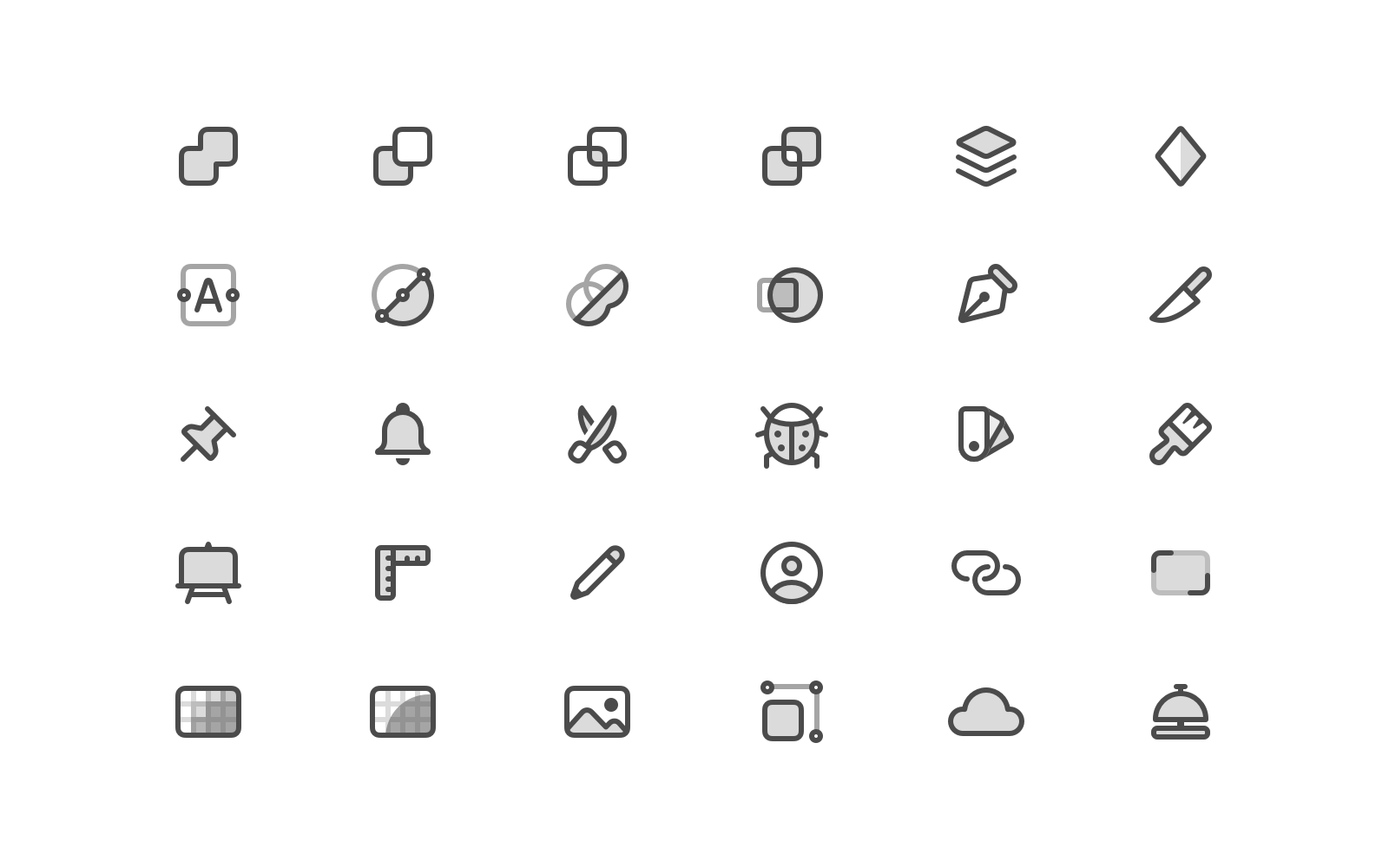 Sketch toolbar icons