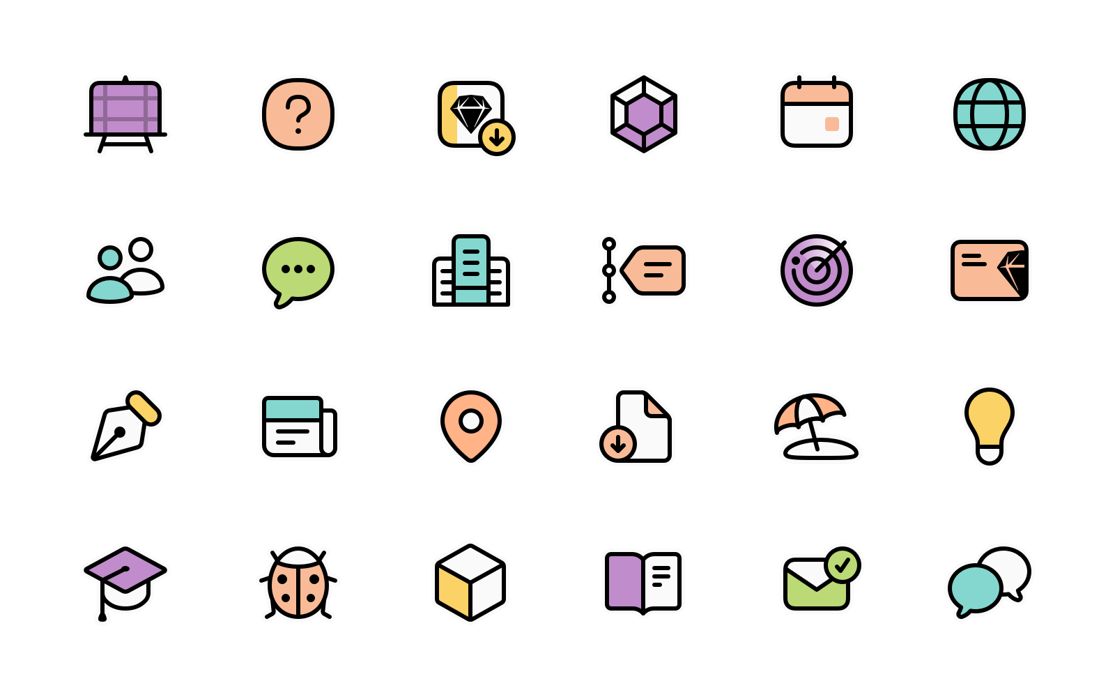 Sketch web icons